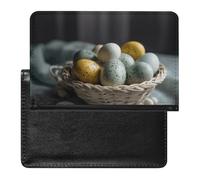 Easter Egg Basket Passport Holder Passport Cover Protector Essentials with Credit Card Slots for Women Men