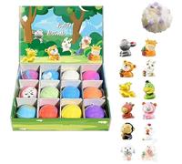 Easter Egg Bath Bombs for Kids with Surprise Inside, Natural Kids Surprise Bath Bomb for Kids with Mega Bubbles & Surprise Inside, Magic Surprise Bath Eggs, Bath Bomb Gift Set for Kids (12PCS-B)
