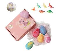 Easter Egg Bath Bombs for Kids with Surprise Inside, Natural Kids Surprise Bath Bomb for Kids with Mega Bubbles & Surprise Inside, Magic Surprise Bath Eggs, Bath Bomb Gift Set for Kids (6PCS-B)