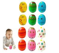 Easter Egg Bowls - 1.5 x 1.5 x 2.3 inches Fillable Basket Eggs, Empty Plastic Bowls, Multi-Purpose Farm Fruits Hunt Party Supplies, 12 Pieces Fun Holiday Basket Testimonials for Family Community