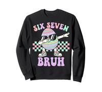 Easter Egg Boys Kids Girls Dabbing Six Seven 67 Bruh Sweatshirt