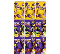 Easter Egg Bulk Chocolate Hamper - 9 Piece Gift Box | 3 x Mini Eggs 95g, 3 x Caramel Nibbles 88g & 3 x Fredo 90g | Assorted Easter Chocolate Eggs