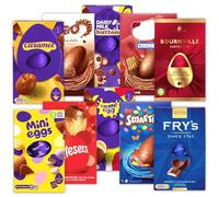 Easter Egg Bundle - 3 Random Selection of Medium Chocolate Eggs (Cadbry Creme Egg, Mini Egg, Buttons, Caramel, Smrties, Aero, K-Kat, Maltsers & More) - Easter Eggs Chocolate for Kids & Adults