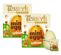 Easter Egg Bundle Of 2 With NewTerry's White Chocolate Orange Easter Egg And Mini Eggs 200g By Experts Supplies