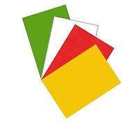 Easter/Egg/Bunny Craft Card Making - 20 Sheets of A4 160 GSM Paper - 5 x RED / 5 x Green / 5 x White / 5 x Yellow