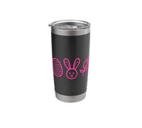 Easter Egg Bunny Rabbit Face Spring Tulip Minimalist Art Stainless Steel Insulated Tumbler