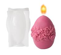 Easter Egg Candle Moulds, Easter Embossed Egg Silicone Mold, Easter Egg Aromatherapy Soap Making Moulds for Scented Candle,Soap,Chocolate,Cake Decorating