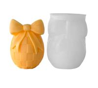 Easter Egg Candle Moulds - Silicone Mould for Easter Egg with Bow as Scented Candle - Plaster Mould, for Aromatherapy Plaster Making, Crafts, Home, Farmhouse, Holidays, Family and Friends