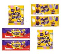 Easter Egg Chocolate bundle - 2 x Cad Mini Eggs Bar 110g, 2 x Creme Egg Bar 123g, 2 x Mini Eggs bag 74g Easter Chocolate Gift By Experts Supplies