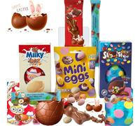 Easter Egg Chocolate Bundle 313g - Cabdury Mini Eggs, Smartties Milk Chocolate Egg, Milkibar White Egg, Malteasers Bunny & Praline Bar - Kids Easter Egg Hunt Chocolate & Gift Set (Original Mini Eggs)