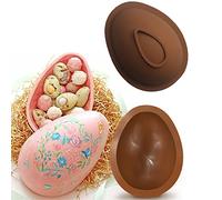 Easter Egg Chocolate Mould Silicone Fondant Mold Moulds Cake Decorating Candy Jello Pastry Muffin Pudding Dessert Baking Moulds for Easter Day Decorations Party Supplies