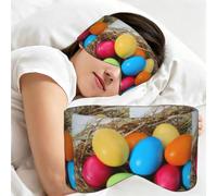 Easter Egg Colorful Modern, Sleep Mask for Home Travel, Full Eye Covers Light Blocking Eye Mask Sleep Eye and Ear Muffs