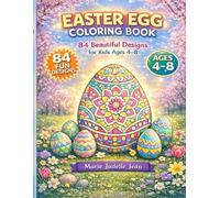 Easter Egg Coloring Book for Kids Ages 4-8: 84 Fun Easter Egg Designs | Mandala Eggs, Ribbon Eggs & Pattern Eggs | Perfect Easter Basket Stuffer