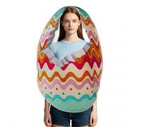 Easter Egg Costume | Fun Easter Egg Role Play - Dress Up for Theme Party | Adult Themed Parties, Stage Performances, Holiday Gatherings, School Events