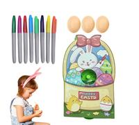 Easter Egg Decorating Set - Electric Egg Spinner Kit, Creative Eggs Coloring Tools with Motor, Hands Free Painting Device, Spring Art Supplies for Details, Free Art System 12.2x7.87x2.17 Inches