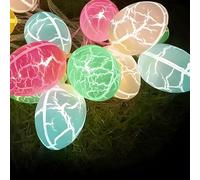 Easter Egg Decorations,1.5M Easter Themed Hanging Eggs String Fairy Lights With 10Pcs Colorful Eggs Waterproof Decorative LED Hanging Lamp Decoration For Home Easter Tree Up Stairs Lawn Garden Party