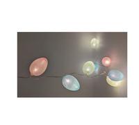 Easter Egg Decorations Easter Themed Fairy Lights With 8 Colourful Eggs LED Lights Powered By Battery Easter Decorations For Party Home Decor - 1m (Easter Egg)