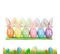 Easter Egg Decorations, Spring Party Accessories - Easter Bunnies & Eggs Spring Decoration | Cute Spring Decoration for Home Bedroom Living Room Kitchen Office School Farmhouse Dorm Writing
