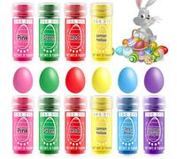 Easter Egg Dye, 80 pcs Food Coloring Easter Egg Decoration, 6 Vibrant Colors High Concentration Easy-to-Use Dye for Easter Egg Decorating Kit, Safe for Children