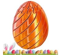 Easter Egg Fidget Toys - 3D Printed 4.8x4.7x5.5cm | Spiral Sensory Spinner Puzzle | Stress Relief Party Favor Classroom Prize Desk Toy For Kids Adults Valentines Office Use