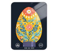 Easter Egg Folk Art Patterns Flowers Soap Making kitchen scales digital for food 11lb/0.18oz, 5kg/5g kitchen scales digital weight with 4 unit for Espresso Keto Baking (Batteries not