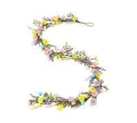 Easter Egg Garland | Artificial Egg Spring Wreath Decoration | Suitable For Country-style Fireplace Mantels, Home Décor, Table Settings, And Wall Decorations. 150cm