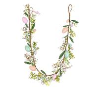 Easter Egg Garland Long Floral Vine Spring Flowers for Wreath Making Party Decoration Supply (B, 180cm)