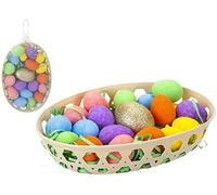 Easter Egg Hunt Accessories - 19 Piece Golden Egg Hunt Set in Baske