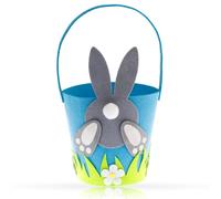 Easter Egg Hunt Baskets for Kids,Felt Basket with Handle,Child Party Craft Gift Basket-Spring Easter Egg Hunt Favour Holders with Bunny Design-Easter Gift Box,Easter Arts Crafts For Kids to Make DIY