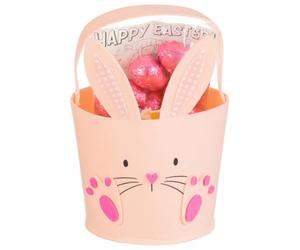 Easter Egg Hunt Felt Bag 112g - Bunny - Parents Can Hide the Eggs Around the House and Garden, While Kids Hunt Them Down - Contains: Hollow Chocolate Eggs, Colouring in Sheet, Felt Bag