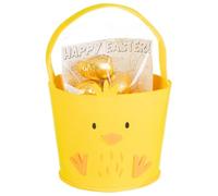 Easter Egg Hunt Felt Bag 112g - Chick - Parents Can Hide the Eggs Around the House and Garden, While Kids Hunt Them Down - Contains: Hollow Chocolate Eggs, Colouring in Sheet, Felt Bag