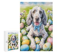 Easter Egg Hunt with Cute Dog Adult Puzzle, 1000 PCS, Relaxing Jigsaw Activity, A Satisfying Project for Experienced Puzzlers, for Cosy Nights