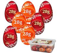 Easter Egg Mixed Orange & Milk Chocolate 28g - Includes Easter Gift Tub - lnd (10 x Mixed Eggs)