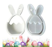 Easter Egg Mold | Reusable Flexible Crafting Tools | Epoxy Casting Easter Egg Molds | for Epoxy Plaster Holiday Spring Arts & Crafts Home Decor Party Favors Family Beginners