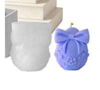 Easter Egg Molds Plaster - Silicone Easter Bow Egg Candle Making Mould - Gypsum Mold | for Aromatherapy Gypsum Home Farmhouse Party Family Friends