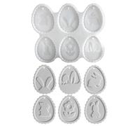Easter Egg Mould, Easter Ornaments Silicone Mould, Casting Mould for Easter Egg Pendants, Easter Ornament Making Mould for Casting Epoxy Resin, Concrete Ornaments