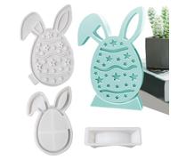 Easter Egg Mould for Easter Decoration - Rabbit Egg Epoxy Resin Casting Embellishments Crafts | Making Easter Figures | For Dinner and Wedding Party as well as Home and Living Room Table Decoration