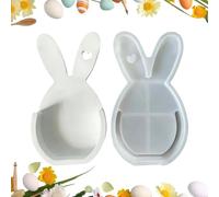 Easter Egg Mould - Reusable Silicone Easter Eggs, Easy Release, Enhanced for Bunny | Holiday Epoxy Casting Tools DIY Resin Casting Tools for King Chalk