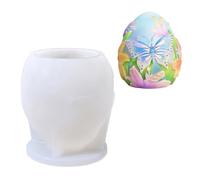 Easter Egg Mould, Silicone Bunny Casting Mold Cute 3D Rabbit Candle Mould for Resin DIY Craft Home Decorate