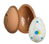 Easter Egg Moulds, 3D Breakable Giant Egg Chocolate Mould, Easter Egg Chocolate Mould Silicone Fondant Mold, Non-Stick Chocolate Egg Mould for Easter Day Decorations Party Supplies