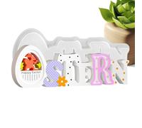 Easter Egg Moulds - Flexible Tools in the Shape of a Bunny, Easter Bunny Mould for Casting Resin - Suitable for Plaster Epoxy Resin Home Decor Party Favors