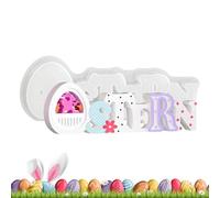 Easter Egg Moulds - Flexible Tools in the Shape of a Bunny for DIY | Silicone Mould for Easter Cakes, for Clay Epoxy Resin Soap for Beginners and Family