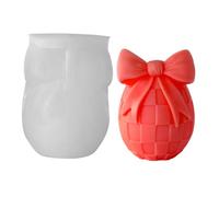 Easter Egg Moulds Plaster Egg Moulds - Silicone Easter Egg Candle Mould with Bow for Party Ornaments - for Aromatherapy Plaster Making, Crafts, Home, Farm, Family and