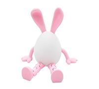 Easter Egg Ornaments, Sturdy Material, 6x8x9.5cm, Movable Part Design Egg Sculpture, 3d Printed Easter Theme Desk Toy, Compact And Easy To Display, For Kids Home Living Room Bedroom