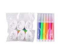 Easter Egg Painting Kit, 6X Arts and Crafts Dye Coloring Set, Craft Supplies for Kids, Fun Egg Hunt Activity, Easter Basket Stuffers for Boys and Girls, 2.36x1.57x1.57 Inches