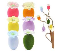 Easter Egg Pendants,Springtime Floral Hangable Ornament | Easter Egg Desk Statue - For Family Friends Teens Adults Men Women- Bookshelf Nightstand Mantel Party
