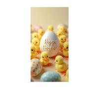 [Easter Egg Printed Door Curtain] Elegant And Full Of It To Life And Is Suitable For Use In Various Scenarios. Hurry Up And A Spring Atmosphere To Your Home! (B, 200x90cm)