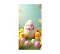 [Easter Egg Printed Door Curtain] Elegant And Full Of It To Life And Is Suitable For Use In Various Scenarios. Hurry Up And A Spring Atmosphere To Your Home! (C, 200x90cm)