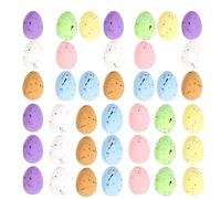 Easter Egg Set Foam Mini Speckled Eggs Decorative Craft Ornaments Color Dots Fillers Spring Basket Fillers 1" Wreath Centerpiece Decoration