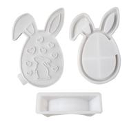 Easter Egg Silicone Molds - Decorative Concrete Art Rabbit Egg Shape For Decoration,Epoxy Resin Casting Mold,For Table Centerpieces At Dinner Weddings And Home